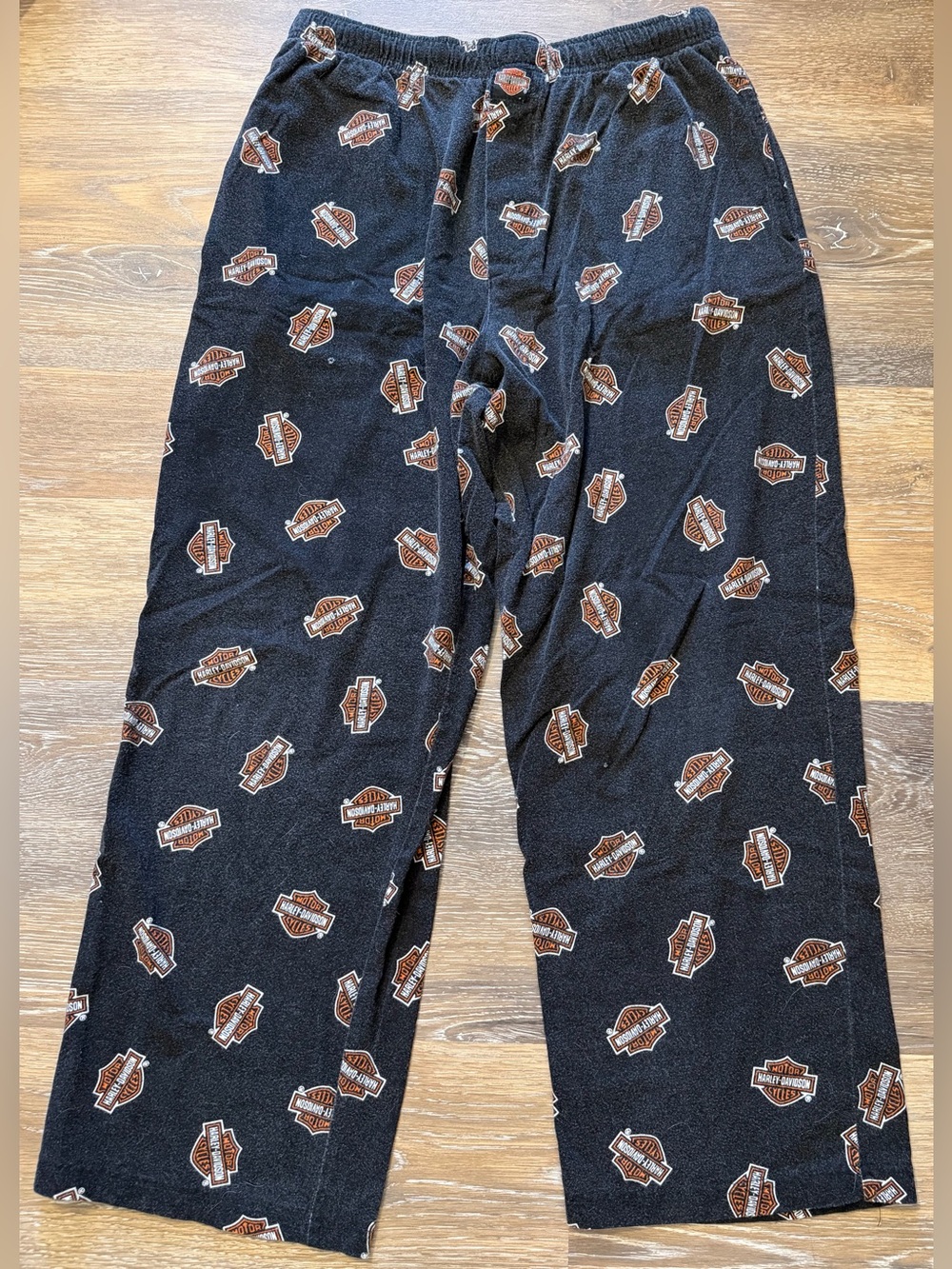 Vintage Harley Davidson Ralph Marlin Logo Pajama Pants Men’s Medium